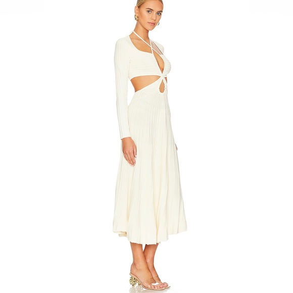 NWT Cult Gaia Fergie Knit Dress Off White XS - Picture 2 of 10